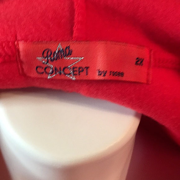 NEW ROMA CONCEPT BY ROSEE RED SWEATSHIRT CORSET SIZE 2X - Picture 8 of 9